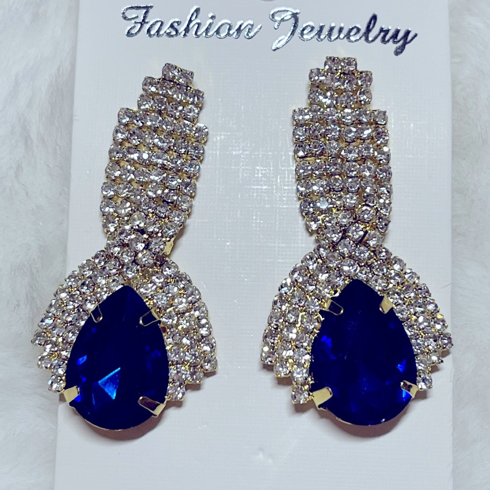 Sapphire blue earrings